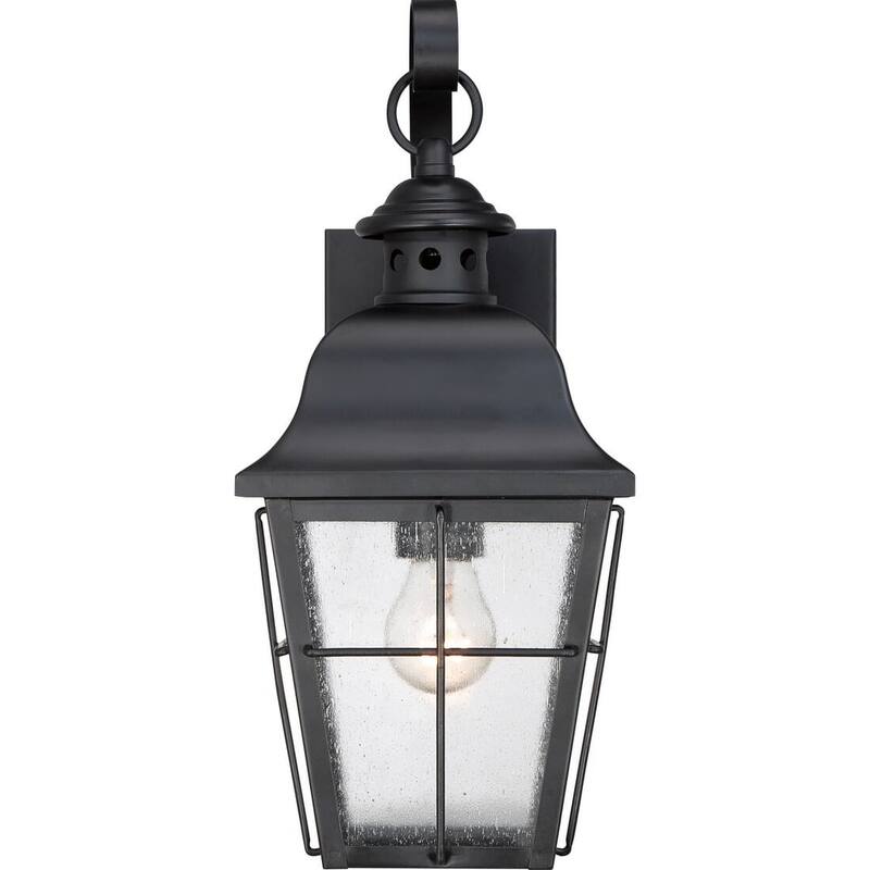 Millhouse 1-Light Outdoor Wall Lantern in Mystic Black - Mystic Black