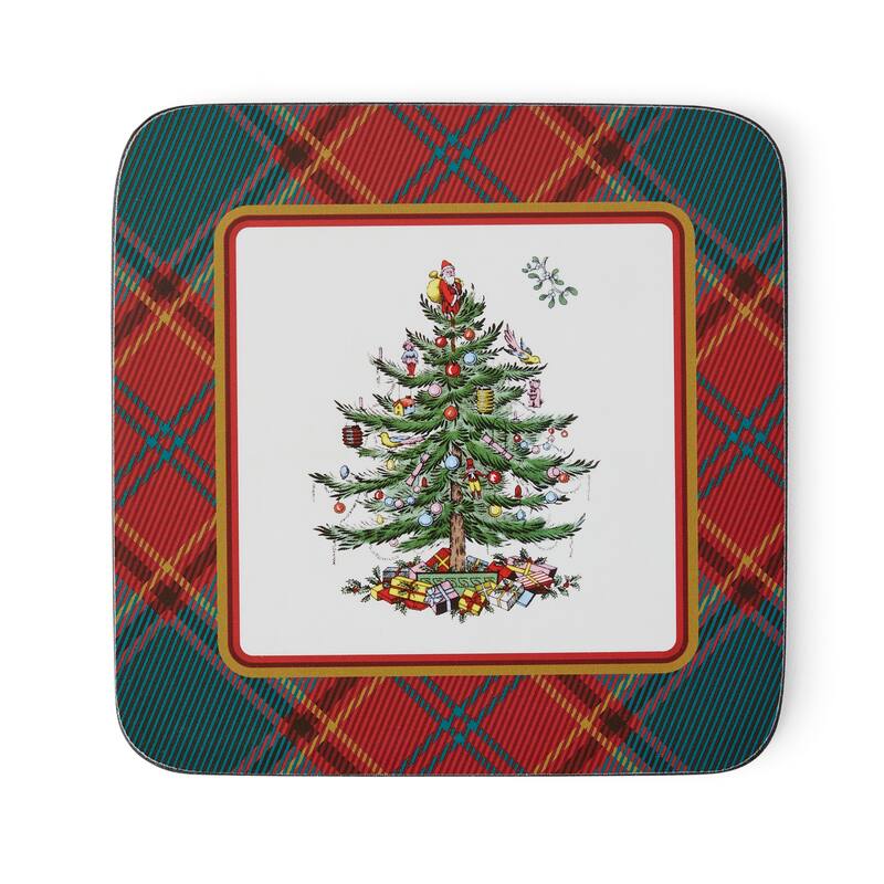 Spode Christmas Tree 5 Piece Mug and Tin Set