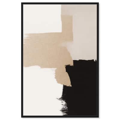 Beige and Black II Canvas by Art Remedy