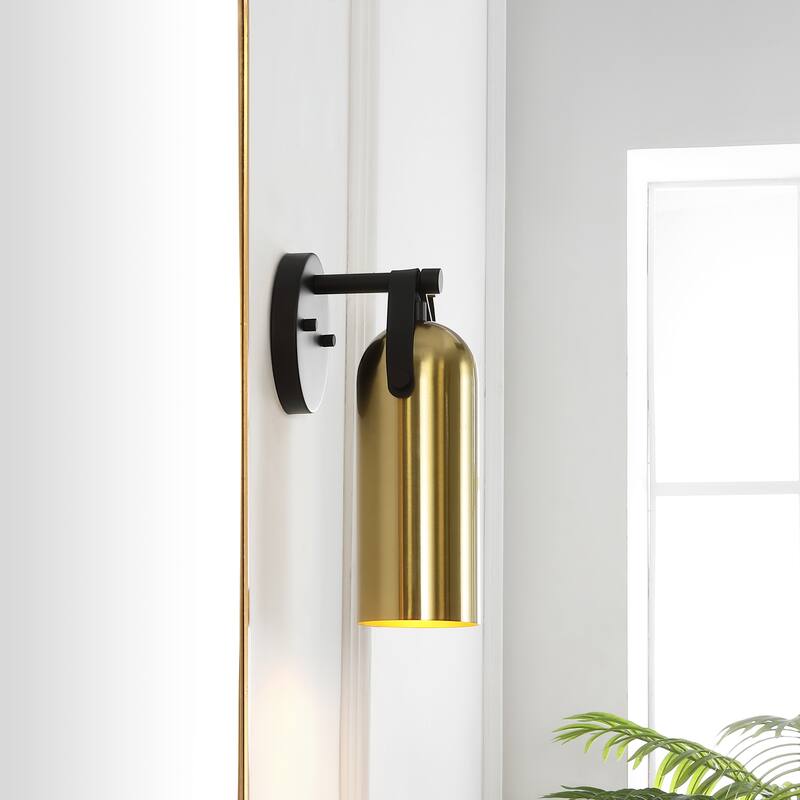 SAFAVIEH Lighting Ranya 6-inch Downward Light Wall Sconce with Bulbs (Set of 2) - 5.5 In. W x 5.1 In. D x 12 In. H - 6Wx5Dx12H