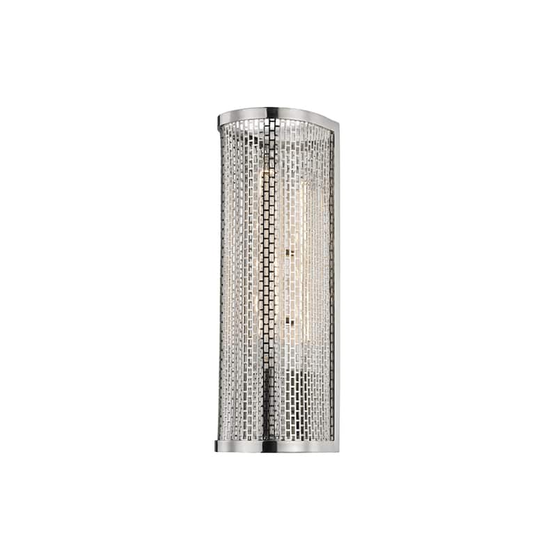Mitzi by Hudson Valley Britt 1-light Polished Nickel Wall Sconce