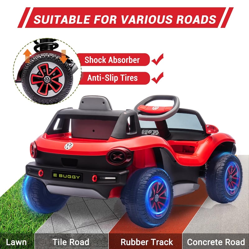 Ride On Car, Licensed Volkswagen Beetle Electric Toy Car for Kids,Toddler Electric Vehicle with Parental Remote