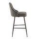 preview thumbnail 55 of 62, Silver Orchid Naldi Contemporary Black Counter Stool (Set of 2) - N/A