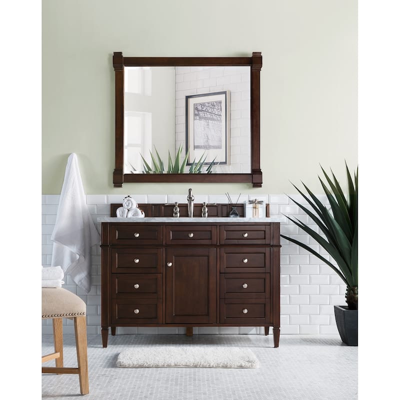 James Martin Vanities Brittany 48" Single Vanity, Burnished Mahogany