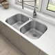 preview thumbnail 27 of 50, Sinber Undermount Double Bowl 304 Stainless Steel Kitchen Sink