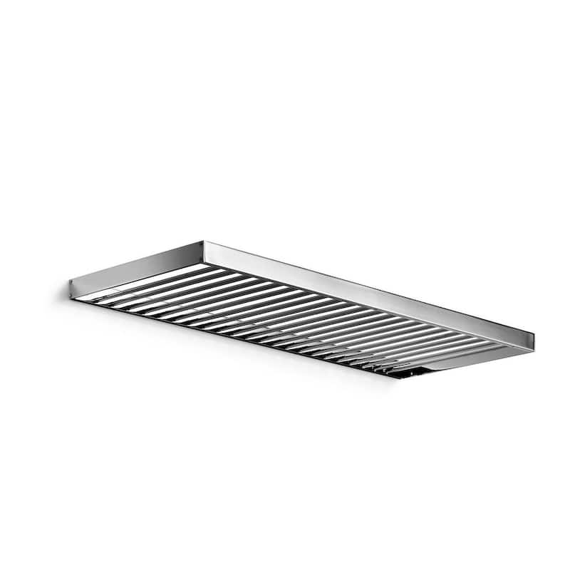 WS Bath Collections 19.7" x 5.3" Towel Shelf from the Skuara - Polished Chrome - Chrome Finish