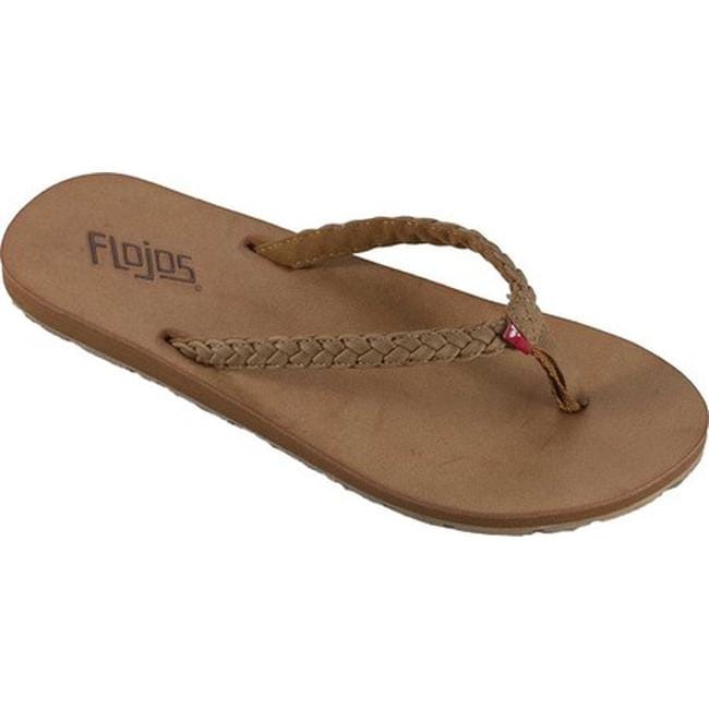 womens tan flip flops