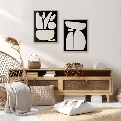 Kate and Laurel Sylvie Zen Botanical Canvas by Creative Bunch Studio