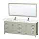 Option Light Green / Carrara Cultured Marble Top /