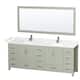 Option Light Green / Carrara Cultured Marble Top /