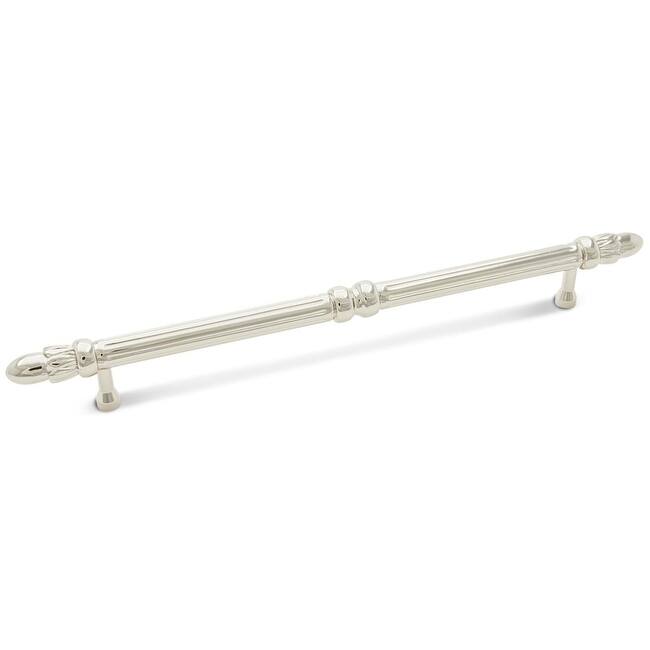 RK International CP 861 Petal 8" Center to Center Solid Metal Designer - Polished Nickel