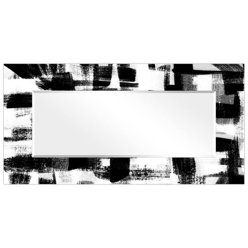 Strick & Bolton Nevala Abstract Beveled Wall Mirror