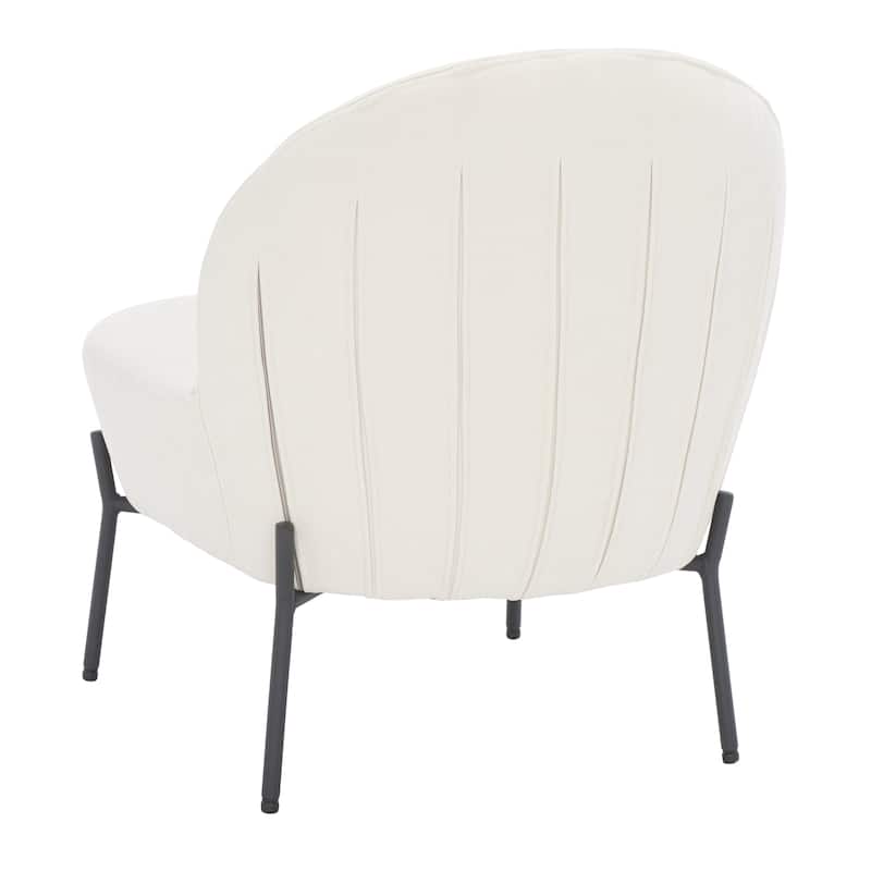 SAFAVIEH Geena Petite Velvet Slipper Chair - 21 In. W x 26 In. D x 26 In. H - 21Wx26Dx26H