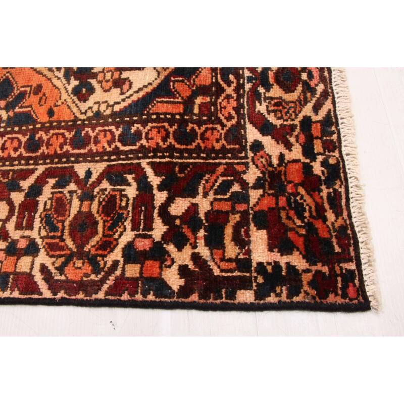 ECARPETGALLERY Hand-knotted Kayseri Vintage Dark Red Wool Rug - 4'9 x 9'6