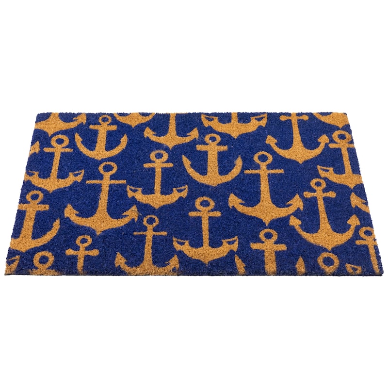 Natural Coir Anchors Away Outdoor Doormat - 18 x 30"