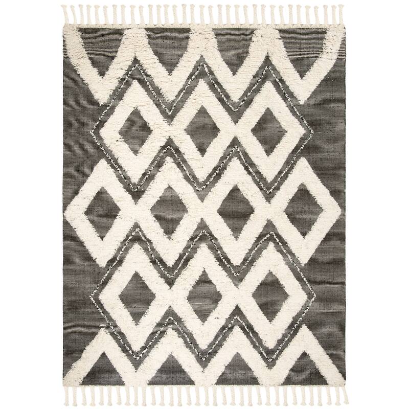 SAFAVIEH Handknotted Kenya Jamiya Southwestern Tribal Wool Rug On