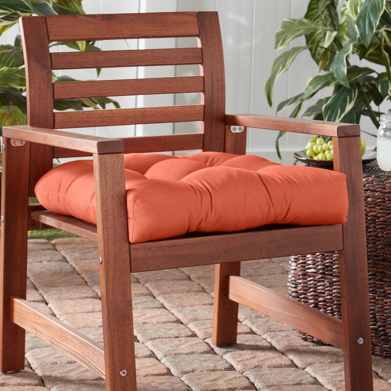 Outdoor Rust Tufted 20-in. Seat Cushion by Greendale Home Fashions