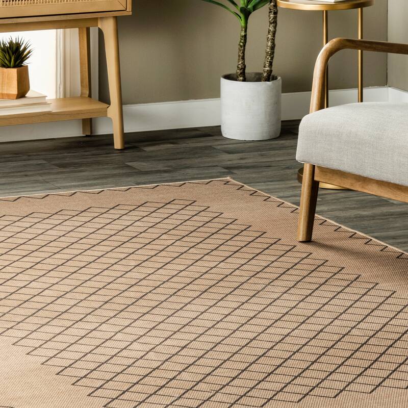 Nuloom Rosita SuperiorWash Tribal Trellis Easy-Jute Machine Washable Area Rug