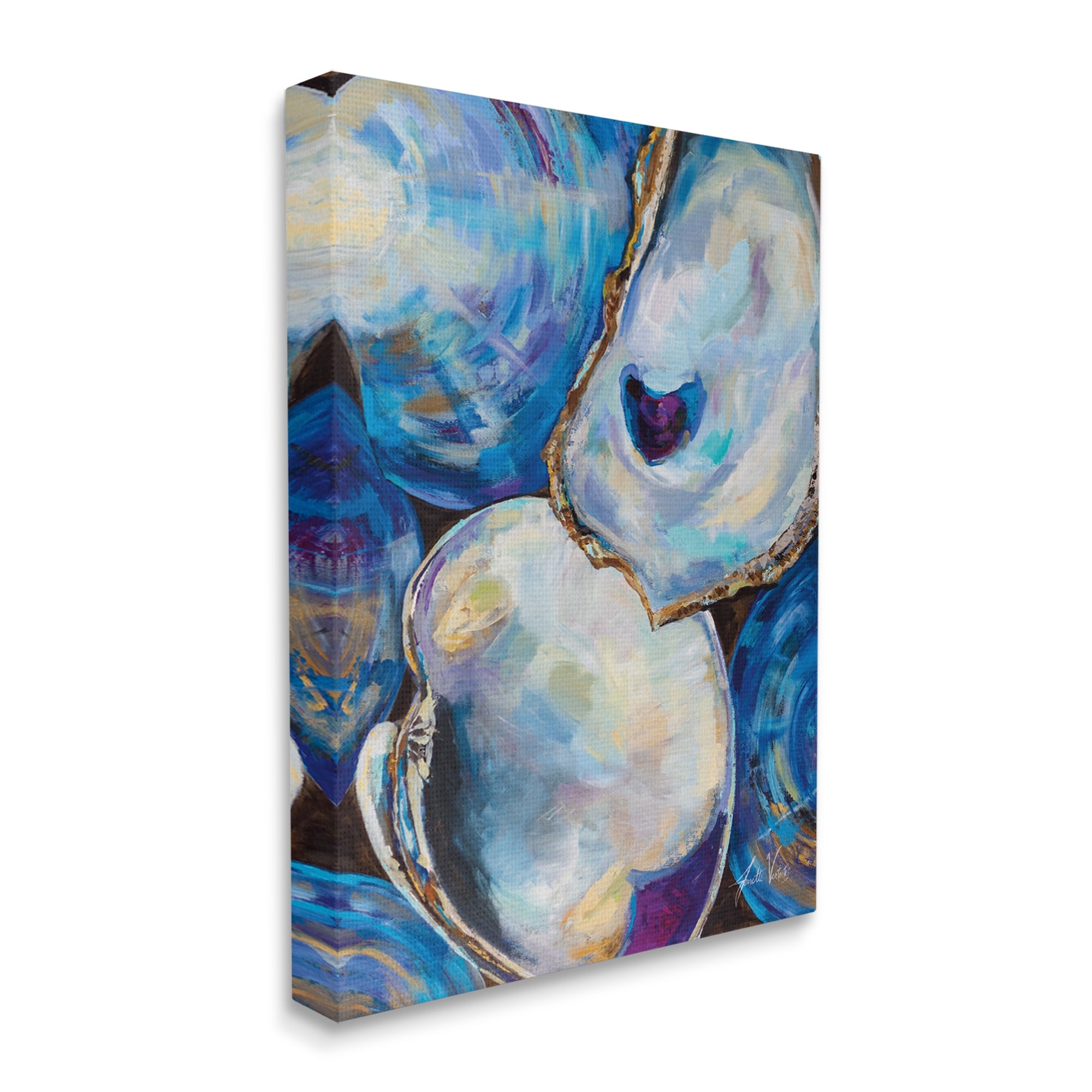 Stupell Expressive Coastal Seashells Abstract Mussel Clam-image