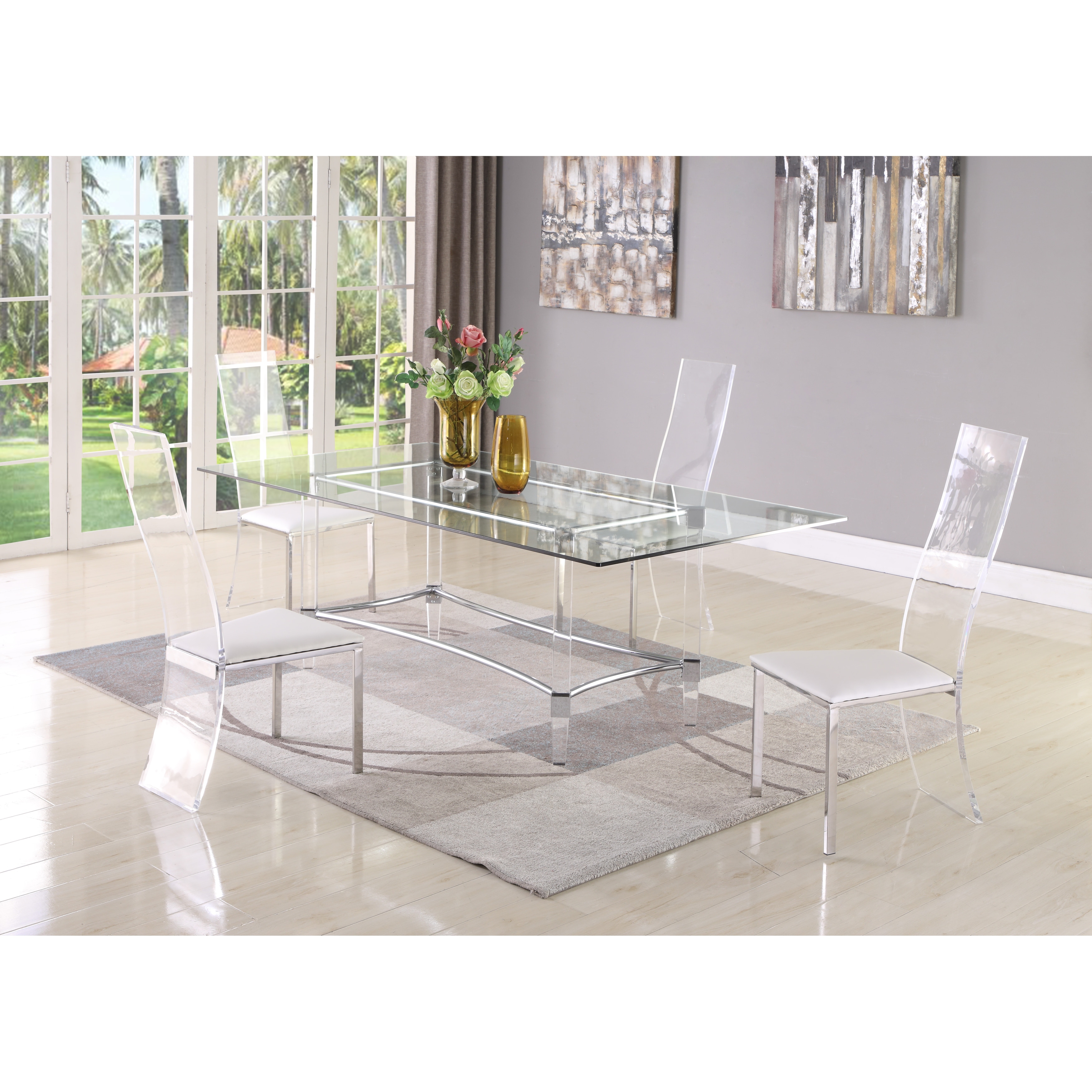 Somette janice store extendable dining table