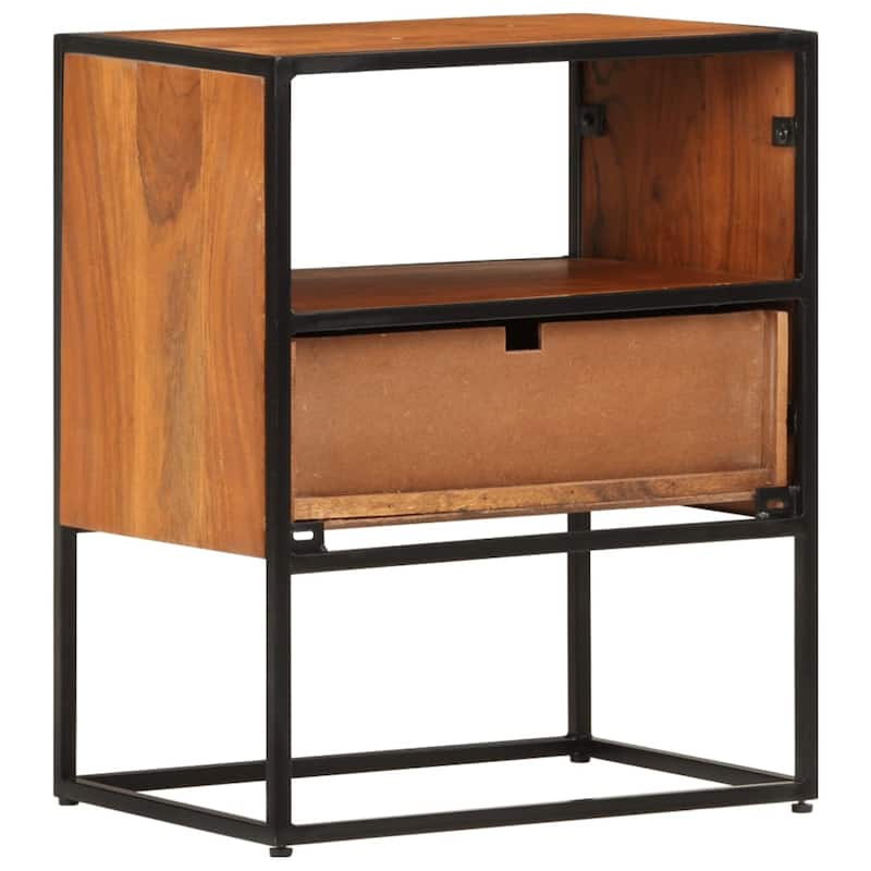 vidaXL Bed Cabinet 15.7"x11.8"x19.7" Solid Acacia Wood