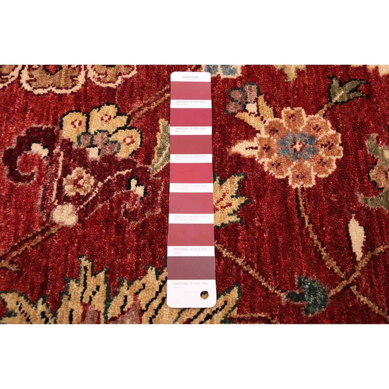 ECARPETGALLERY Hand-knotted Jamshidpour Dark Red Wool Rug - 7'11 x 10'0