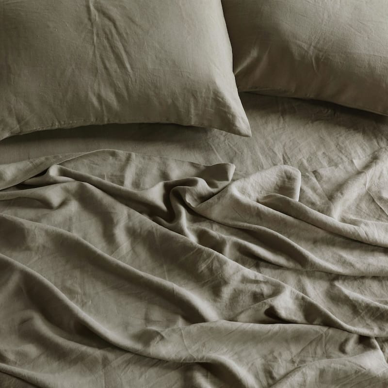 100% French Linen Sheet Set by BOKSER HOME