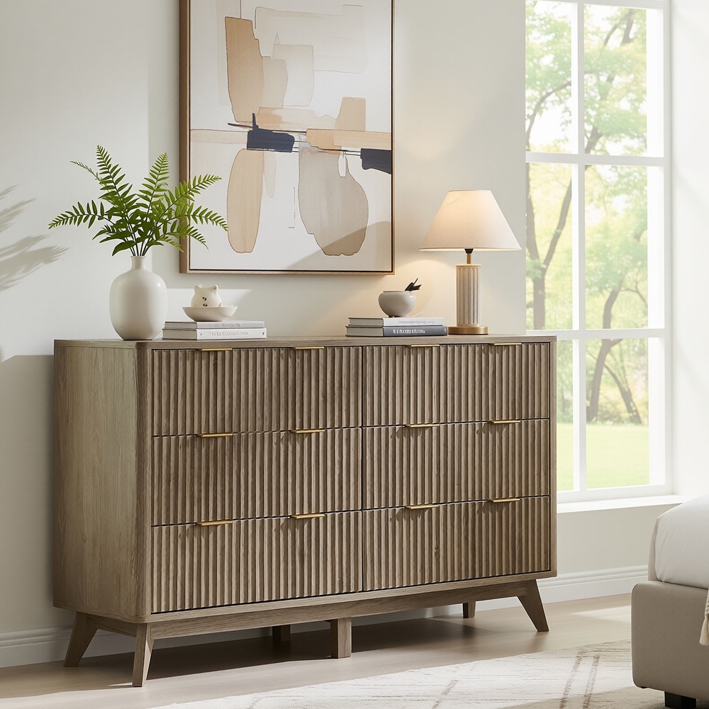 all modern dresser Noak Mid Century Modern Dresser (5 Drawer)