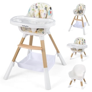 Babyjoy 4 in 1 Convertible High Chair for Babies&Toddlers, Multi-Use - See Details