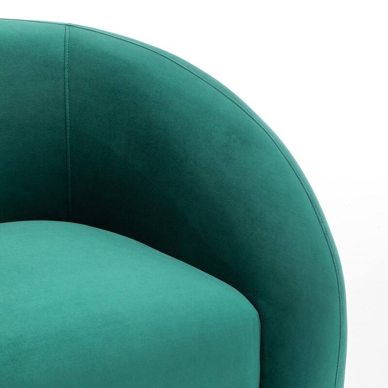 SEYNAR Modern Glam Velvet 360 Degree Swivel Accent Armchair with Tufted Back Set of 2