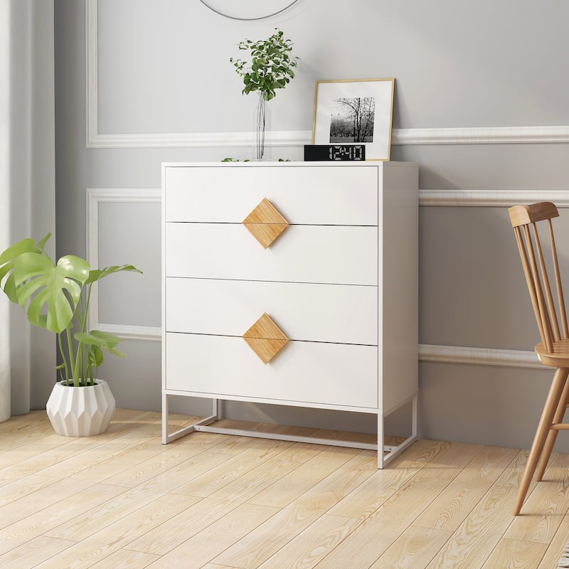 Solid Wood Dressers with 4 Drawers