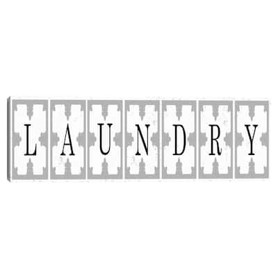Ceiling Tile Laundry Canvas Art Print