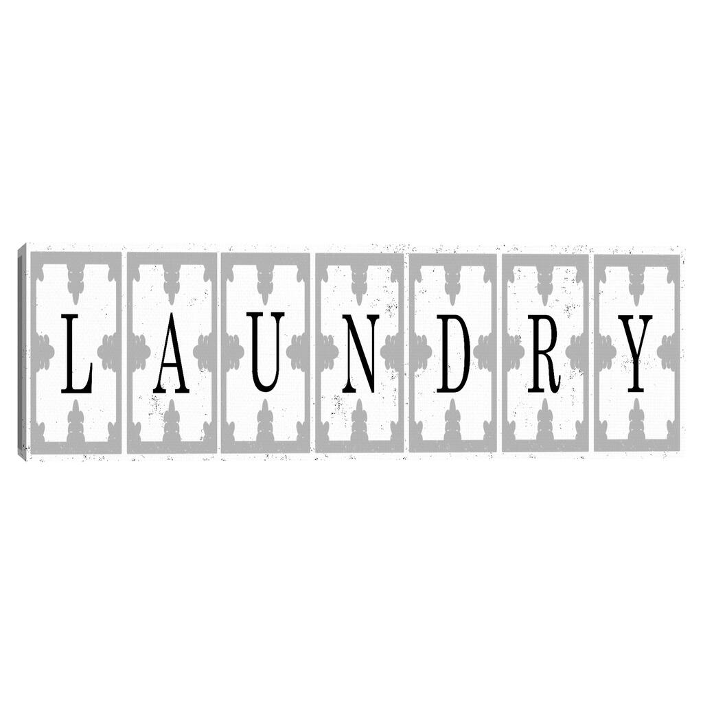 Ceiling Tile Laundry Canvas Art Print
