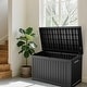 preview thumbnail 11 of 13, 230 Gal. Resin Lockable Patio Outdoor Storage Deck Box for Furniture - 57.9"L x 32.2"W x 33.7"H