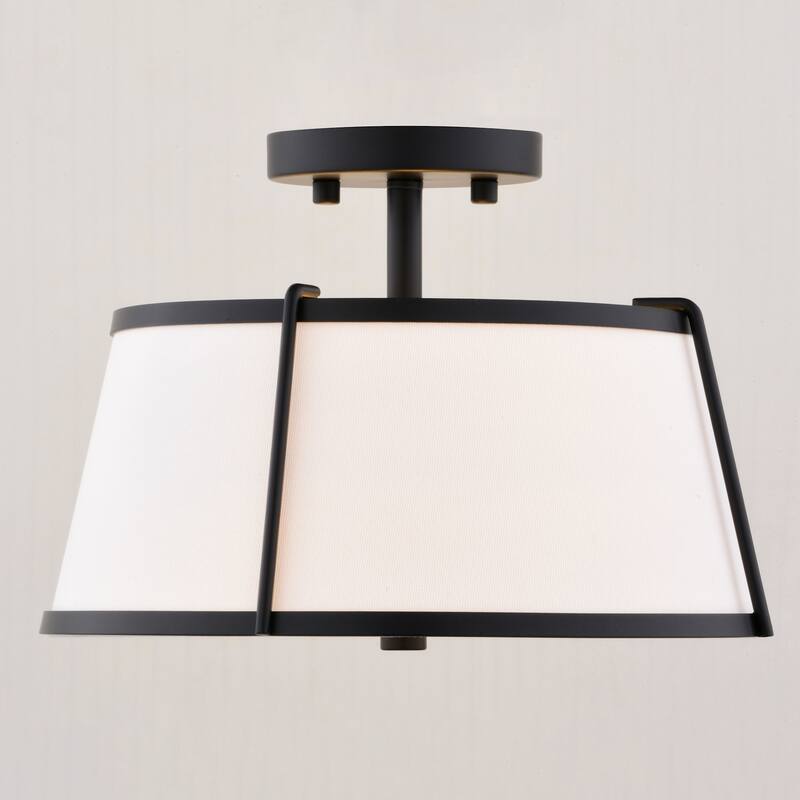 Vaxcel Lighting C0329 Marion 2 Light 13" Wide Semi-Flush Drum Ceiling
