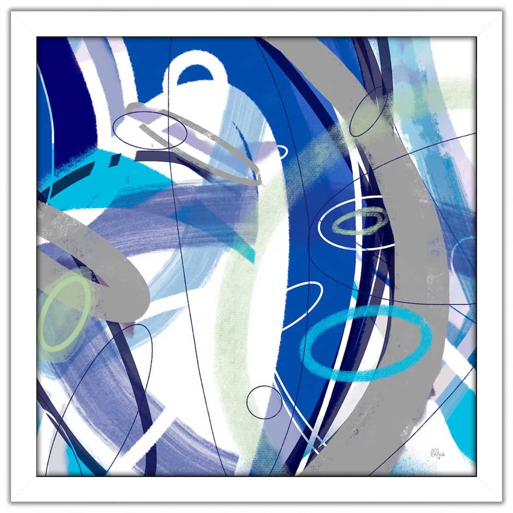 "Blue Flow" by Lisa Ridgers Print on Acrylic.