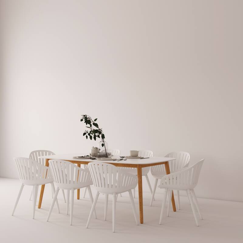 Midtown Concept Petri Indoor Black or White Dining Set