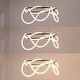preview thumbnail 25 of 24, Nuvola 25" Contemporary Minimalist 360 Adjustable Silicone Neon Rope Dimmable Integrated LED Chandelier, by JONATHAN Y