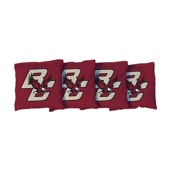 slide 2 of 3, Boston College Eagles Maroon Cornhole Bags All-Weather Resin Filled
