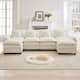 Option White/4 Seats with 2 Ottomans