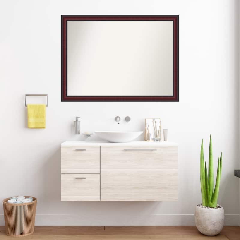 Dalat Non-Beveled Framed Bathroom Vanity Wall Mirror