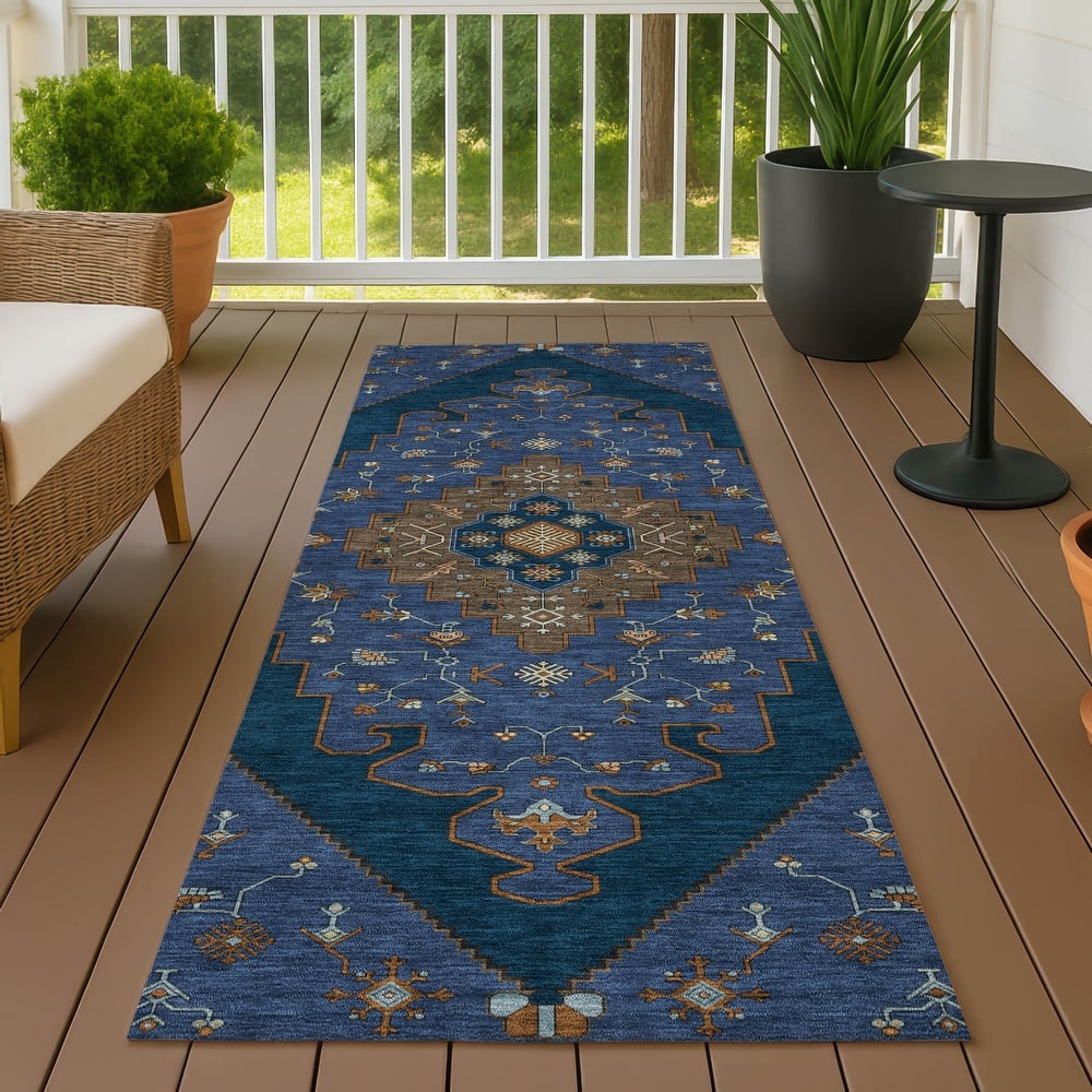 Machine Washable Indoor/ Outdoor Global Marrakesh Chantille Rug