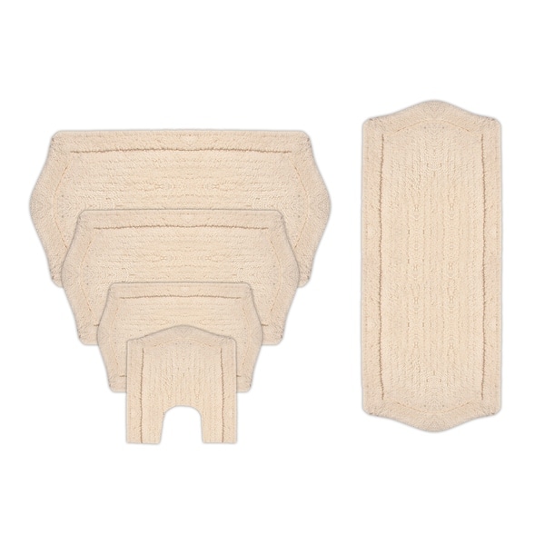 Waterford Collection Genuine Absorbent Cotton 5 Piece Set Bath Rug 17 X24 21 X34 20 X20 22 X60 24 X40 Overstock 21236676