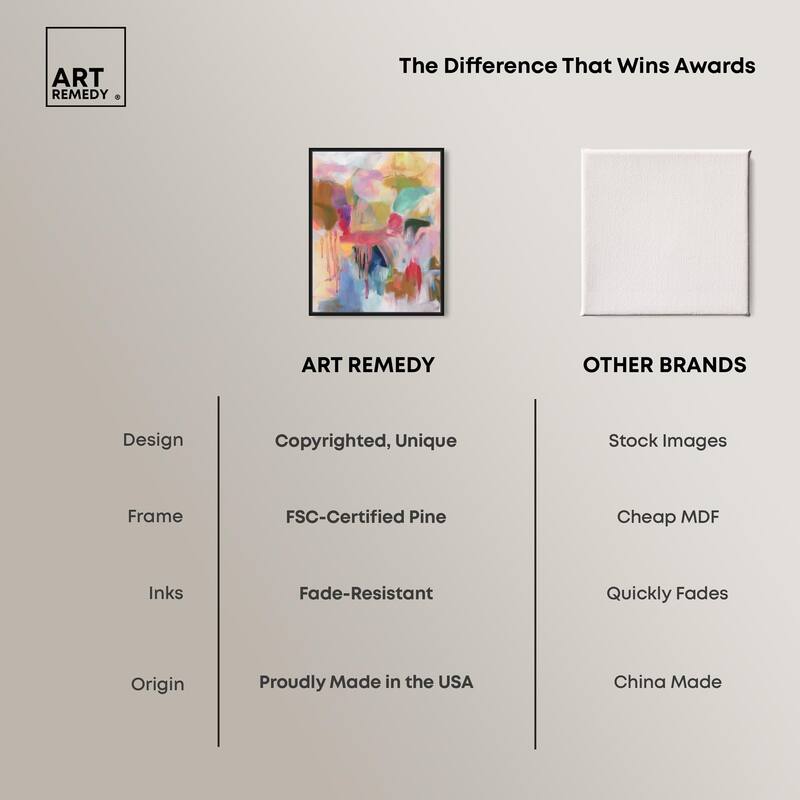 Art with Bold Colors Canvas by Art Remedy