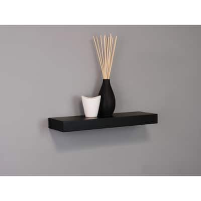 kieragrace Maine Wall Shelf, Black - 12"