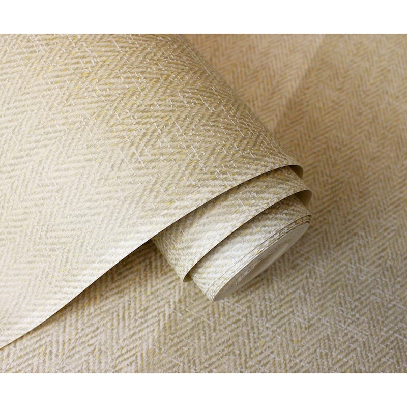 Fine Decor Finn Light Brown Chevron Stripe Wallpaper