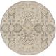 preview thumbnail 116 of 122, Patchway Handmade Classic Floral Wool Area Rug 4' Round - Cream - Round