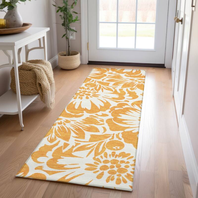 Tana Botanic Elegance Weather Resistant Classic Meets Modern Runner Outdoor Rug