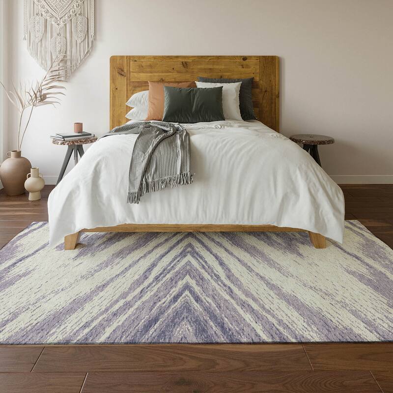 Premium Washable Super Soft Modern Chevron Mayfield Rug