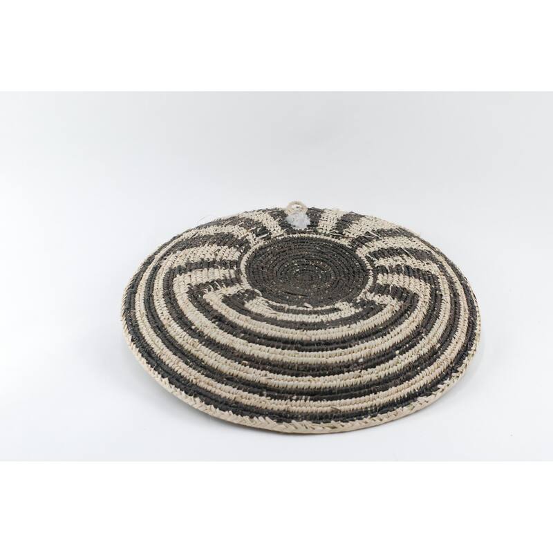 Hand Woven Palm Wall Decor Basket